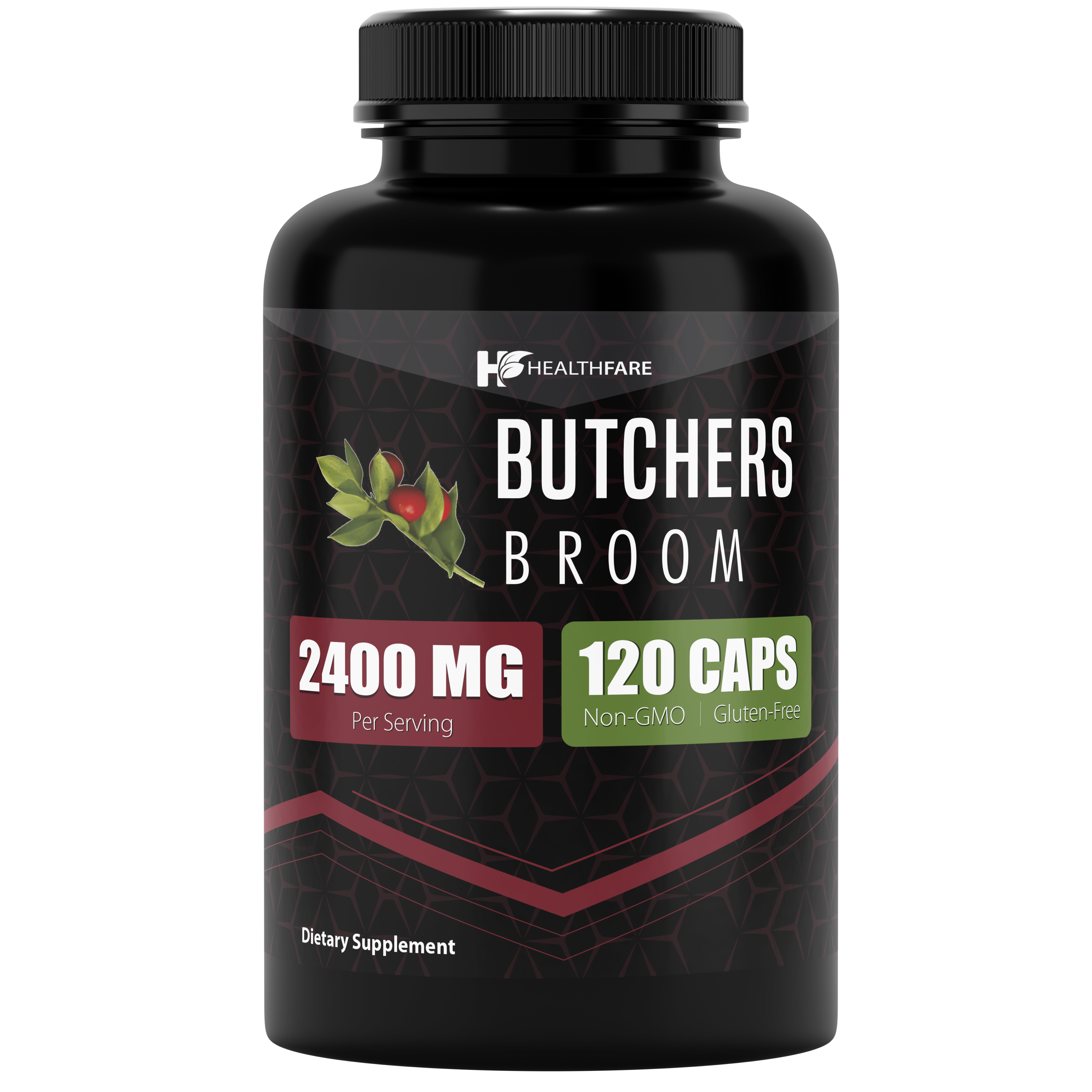 Butchers Broom 2400mg 120 Capsules - HealthFare