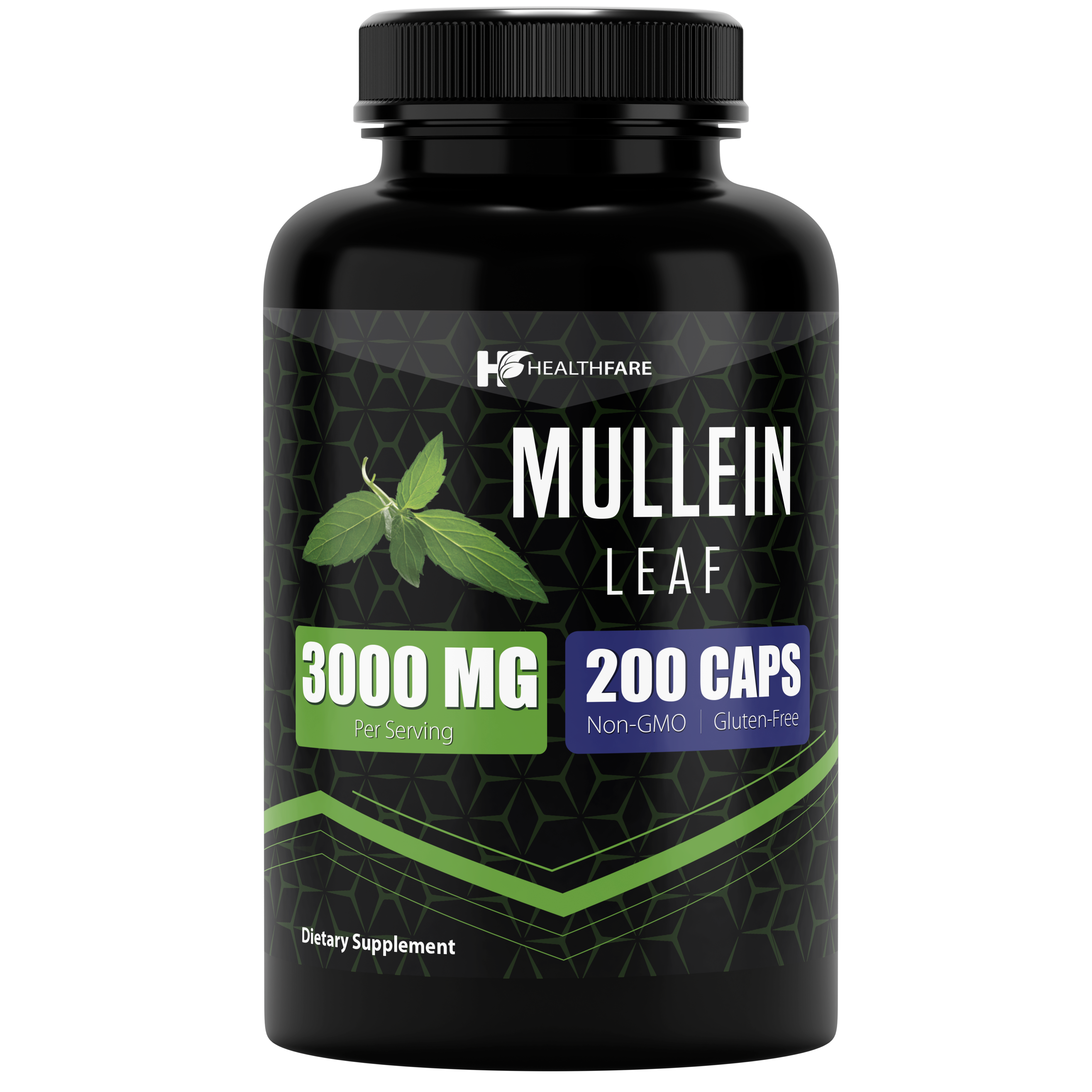 Mullein Leaf 3000mg 200  Capsules - HealthFare