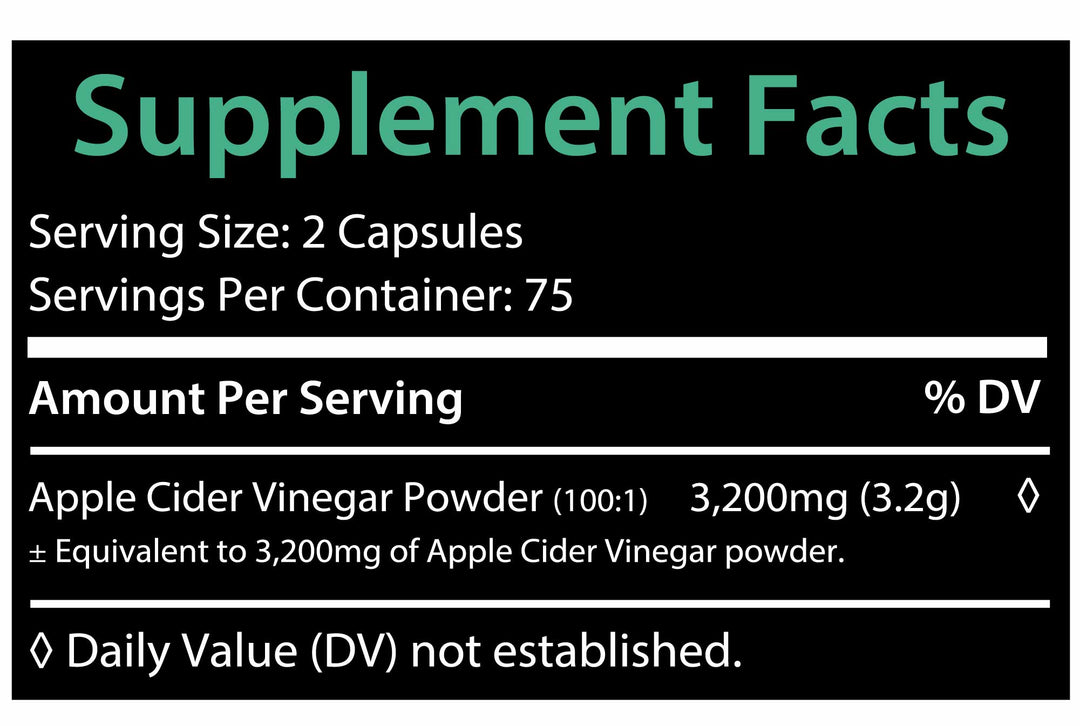 Apple Cider Vinegar 3200mg