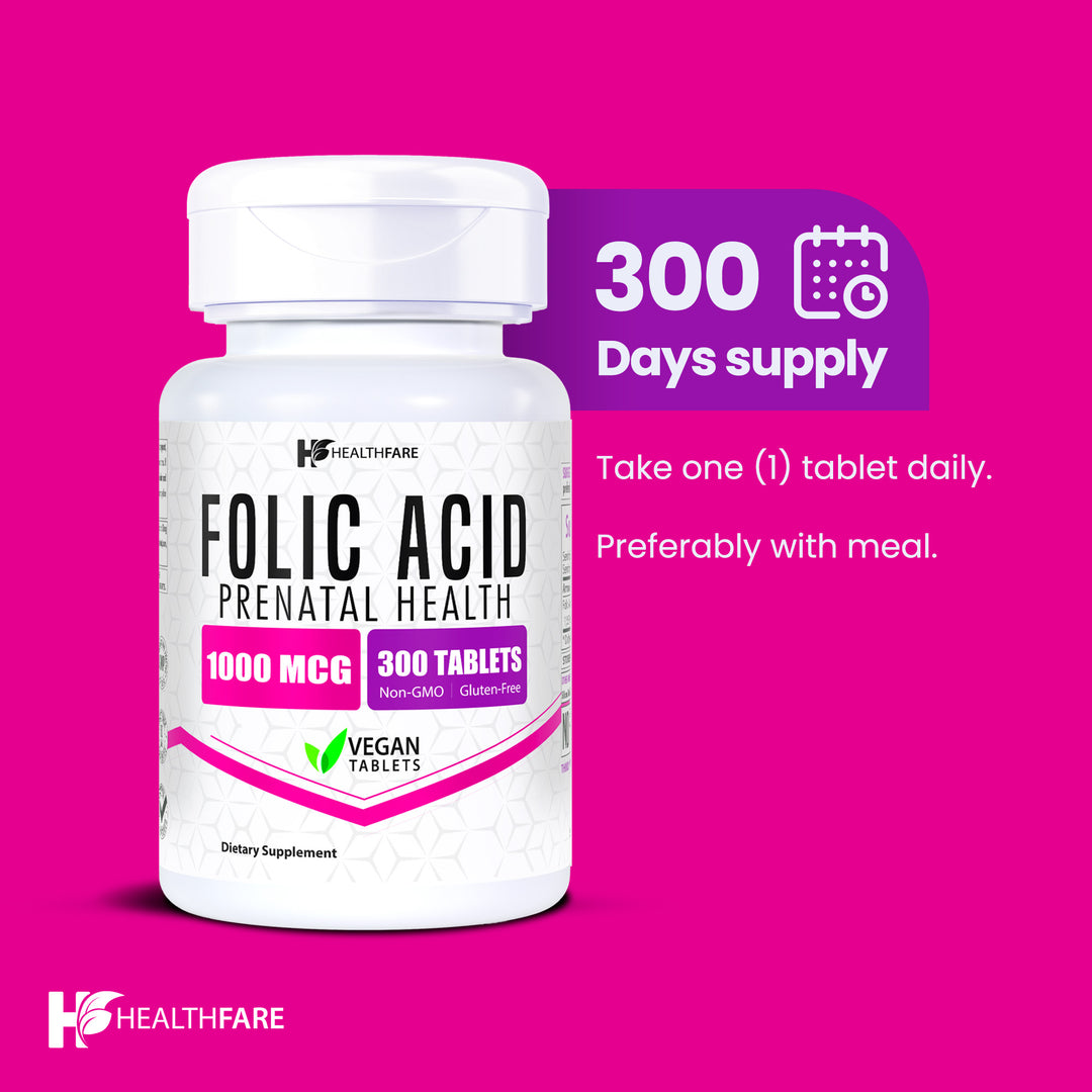 Folic Acid 1000mcg