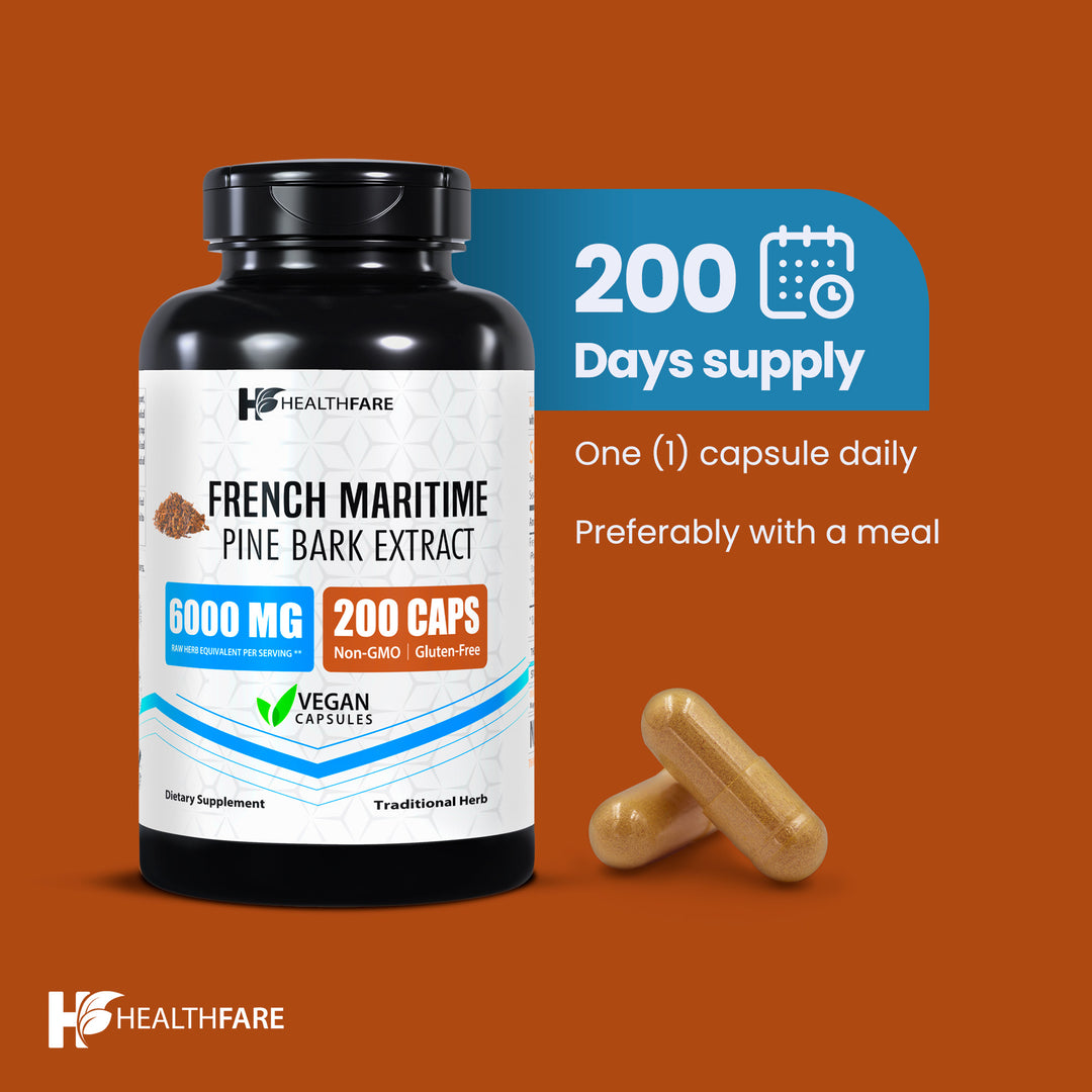 Pine Bark (French Maritime) 6000mg