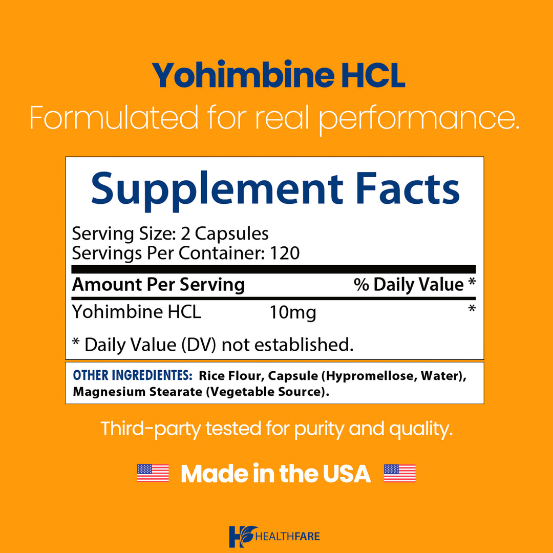 Yohimbine HCL 10mg