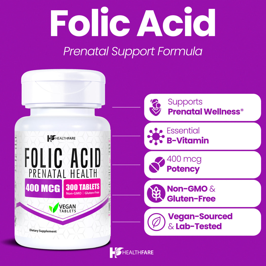 Folic Acid -  400mcg 300 Tablets