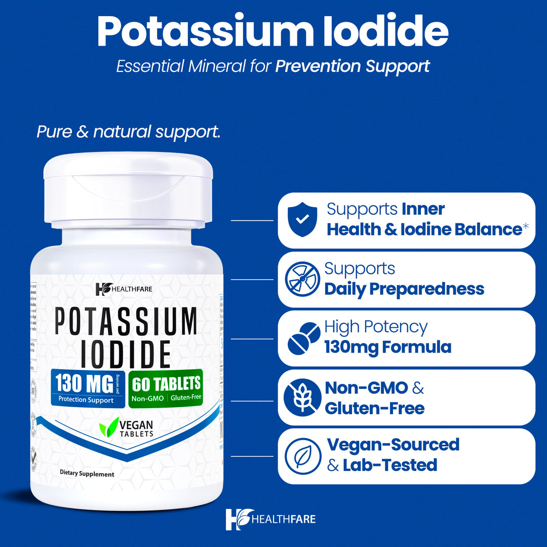 Potassium Iodide - 130mg 60 Tablets