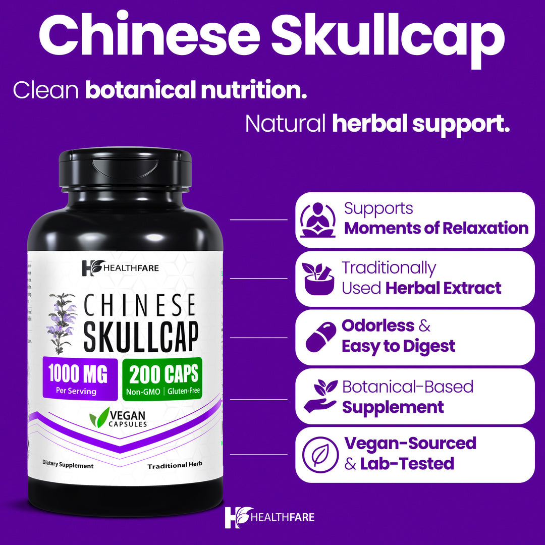 Chinese Skullcap - 1000mg 200 Capsules