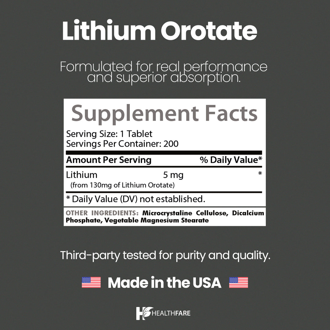 Lithium Orotate 130mg