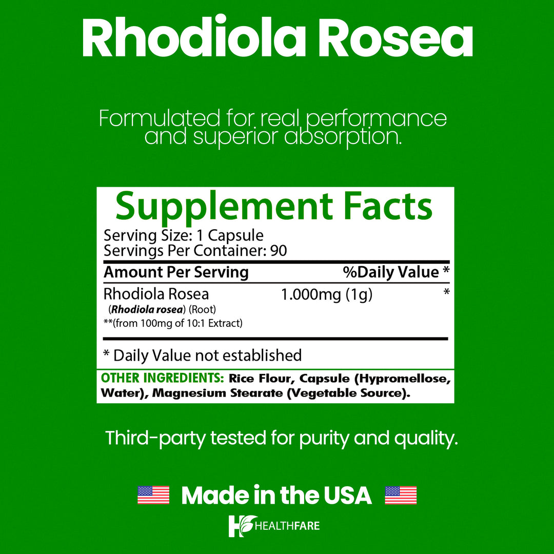 Rhodiola Rosea 1000mg