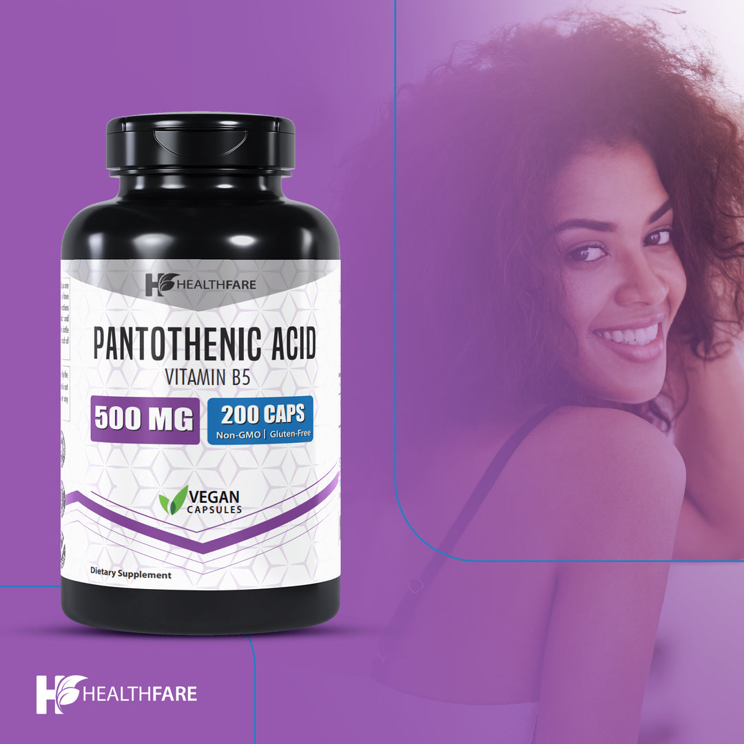 Pantothenic Acid (Vitamin B5) 500mg