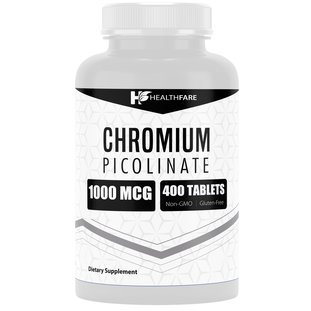Chromium Picolinate 1000mcg | 400 Tablets | Support Carbohydrate Breakdown & Metabolism - HealthFare