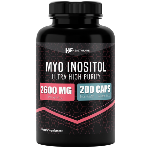 Myo Inositol Supplement 2000mg (200 Capsules) - HealthFare
