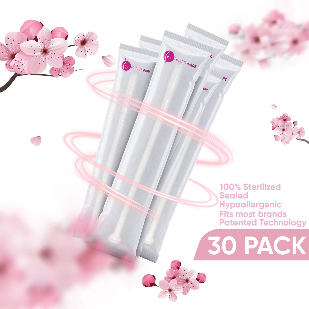 HealthFare Vaginal Applicators (30-Pack) - HealthFare