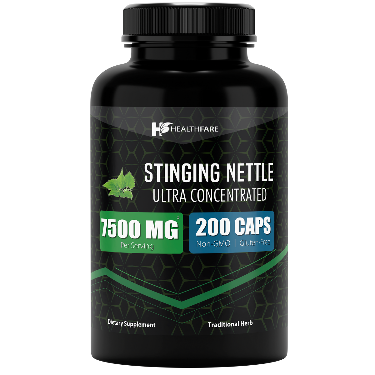 Stinging Nettle Leaf Extract 7500mg ( 200 Capsules ) - HealthFare