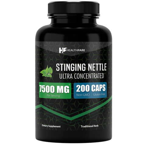Stinging Nettle Leaf Extract 7500mg ( 200 Capsules ) - HealthFare